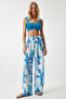 Women Regular Fit Allover Print Straight Leg Pants, Multicolor