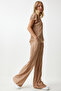 Women's Biscuit Pleated Casual Blouse Pants Suit Mc00283 - 3