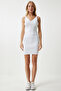 Strappy V-Neck Summer Knitwear Dress - 5