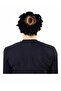 3 Black Velvet Hair Bun Clips (Sausage Elastic) - 3