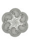Placemat Design Plate and Runner Kitchen Set for 6 People Nehir Table Presentation Set Dowry Bowl Gray - 7