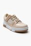 Galaxy Beige Women's Sports Shoes - Knitwear Thick Sole - 5