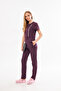 Kıev - Light Plum Straight-Leg Modern and Stylish Double-Breasted Zipper-Closure Doctor and Nurse Uniform Scrubs - 3