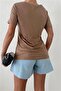 Basic Salaş T-shirt Camel - 2