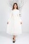 Teenage Girls Long Length Pleated Chiffon Hijab Dress