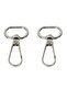 Macrame Keychain and Bag Accessory with Spring Hook Ring Diameter 2 Cm (10 Pieces)