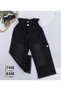 New Season Girl's Wide Spanish Leg Style/ Lycra Bag Pocket High Elastic Waist Jean/ Denim Trousers