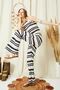 Exclusive Special Design Lace Fabric Flared Leg Trousers Low-cut Waist Strap Suit Beachwear - 2