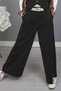 Girl's Shirt with Collar and Stone Detail, Black Bottom Top Set with Stripe Detail - 3