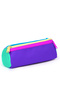 Kids Purple Color Detailed Three Compartment Pencil Bag 22034 - 3
