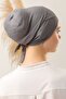 Tied Seamless Cross Bonnet Dark Gray - 3