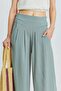 Çağla - Wide Leg Trousers with Elastic Back - 5