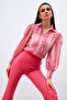 Slit Detailed Spanish Trousers - Fuchsia - 4