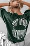 Dont Announce Green Oversize Salas Boyfriend Women's T-shirt