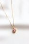 Stainless 316L Steel Necklace - Perfect Heart with Pink Stones - Anti-Allergic and Non-Tarnish Necklace