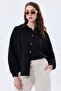 Women's Lace Detailed Balloon Sleeve Linen Shirt