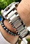 New Season Stainless Steel Strap Men's Watch, 3ATM Waterproof+ Free Bracelet Included - 4