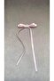 Rectangular Embellished Embellished Long Grosgrain Ribbon Bow Automatic Hair Clip