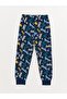LCW Kids Crew Neck Printed Long Sleeve Boy Pajama Set - 7