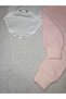 Mc Elci Baby Girl Rabbit Embroidered 3 Piece Hooded Long Sleeve Seasonal Baby Girl Bodysuit Set - 5