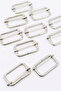 10Pcs 4 cm Adjustment Buckle Metal Color - 2