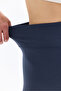 Women's Black Ribbed High Waist Recovery Short Shorts Knitted Biker Tights - 7