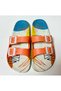 Anti-Slip Anatomical Sole Orange Double Strap Non-Fastening Women's Home Street Guest and Wet Floor Slippers - 6