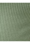Crop Tank Top Square Neck Ribbed Piping Detail - 6