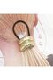 Women's Elastic Hair Tie Gold - 3