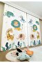 Cute Drawing Animals Patterned Children's & Baby's Room Background Curtain (SINGLE WING PRICE) - 2