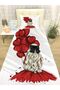 Girl in Red Dress and Balloon Patterned Bedspread - 2