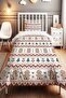 Cross Stitch Processing Cookie Patterned Single Baby Kids Bedding Set