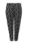 Large Size Skinny Leg Patterned Pocket Carrot Cut Lycra Trousers143732 - 6
