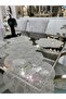 Placemat Design Plate and Runner Kitchen Set for 6 People Nehir Table Presentation Set Dowry Bowl Gray - 3