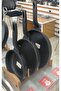Cast Iron Pan Set Black 20cm-24cm-28cm Set of 3 - 2