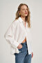 Buttoned Basic Shirt Ecru - 4