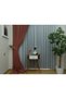 Crown Tile Solid Color Linen Background Curtain, Pleat-Free Plain Sewing, Extra-Fore Drawstring, Single Wing - 8