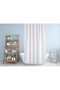 Bathroom Curtain 1X240X200 Single Wing Shower Curtain Ring Gift Shower Cabin Curtain 0010 White - 2
