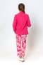 Girl's Ribbon Belted Floral Straight Leg Trousers - 6