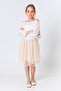 Girl's Asymmetrical Tulle Skirt - 4