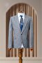 Gray Italian Style Classic Men's Slim Fit Blazer Jacket