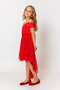 Girl's Back Long Front Short Evening Dress - 3