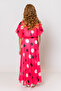 Girl's Bat Sleeve Polka Dot Dress - 3