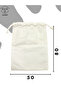 100% Cotton Washable Patterned Children's Toy Devi - Bag Cloth and Organizer - 2