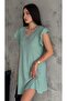 Women's Lace Collar Wrapped Fabric Summer Dress