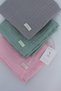 3-Piece 100% Organic Cotton Muslin Blanket Set Baby Girl Model 4 (Pink, Gray, Blue 3 Pieces 75X85 cm) - 3