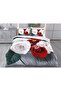 3D Double Duvet Cover Set 6 Pieces White Rose
