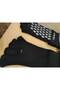Women's 1 Pair Finger Plates Socks Custom Made Black Non-Slip Mid-Cone Bamboo - 4