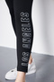 Girl's Long Leggings Extra Stretchy Printed Leggings Black - 6