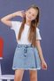 4-14 Years Girl's Denim Shorts Skirt